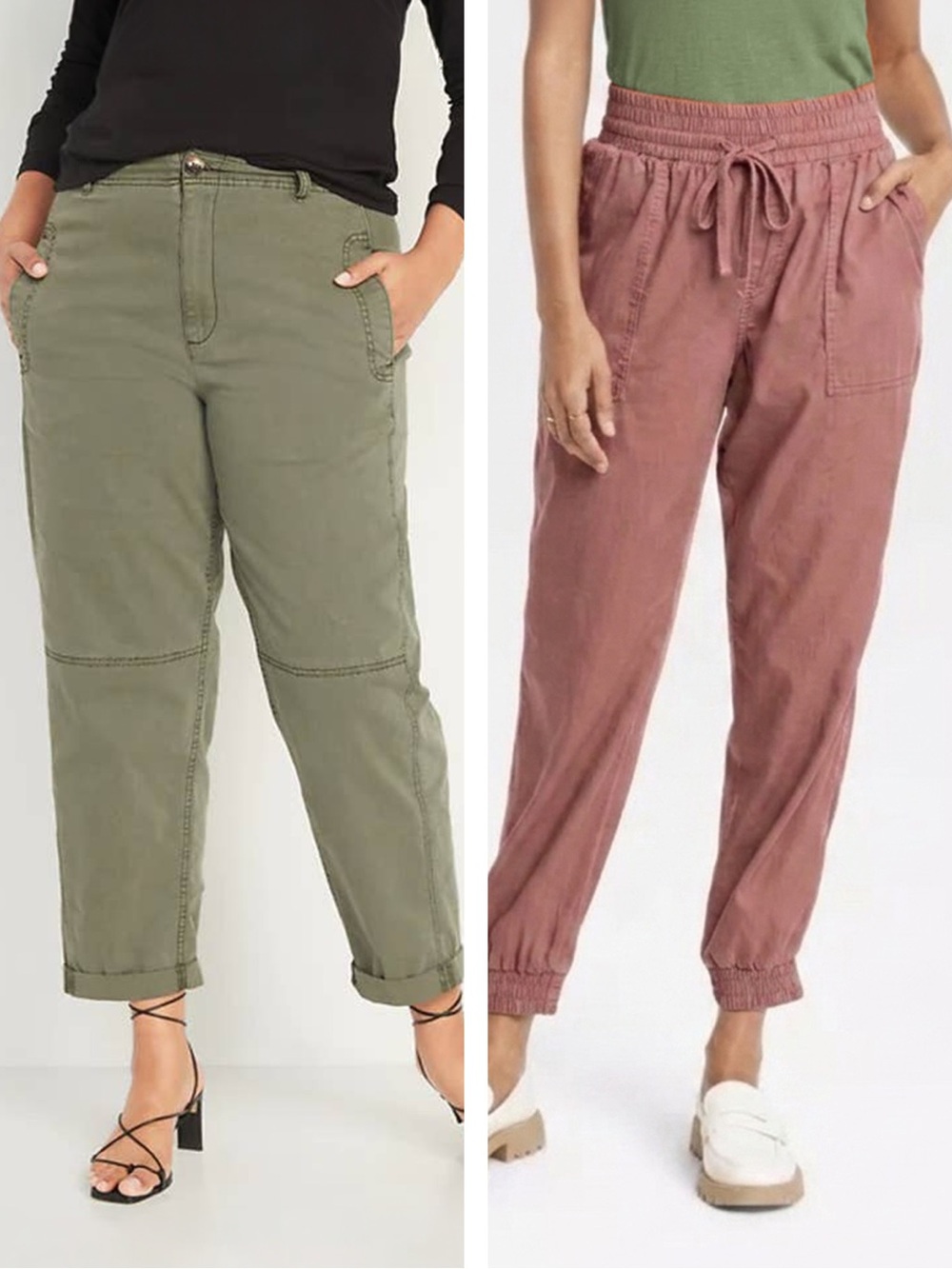 Bundle of 2 Cargo Boyfriend Pants Size XL